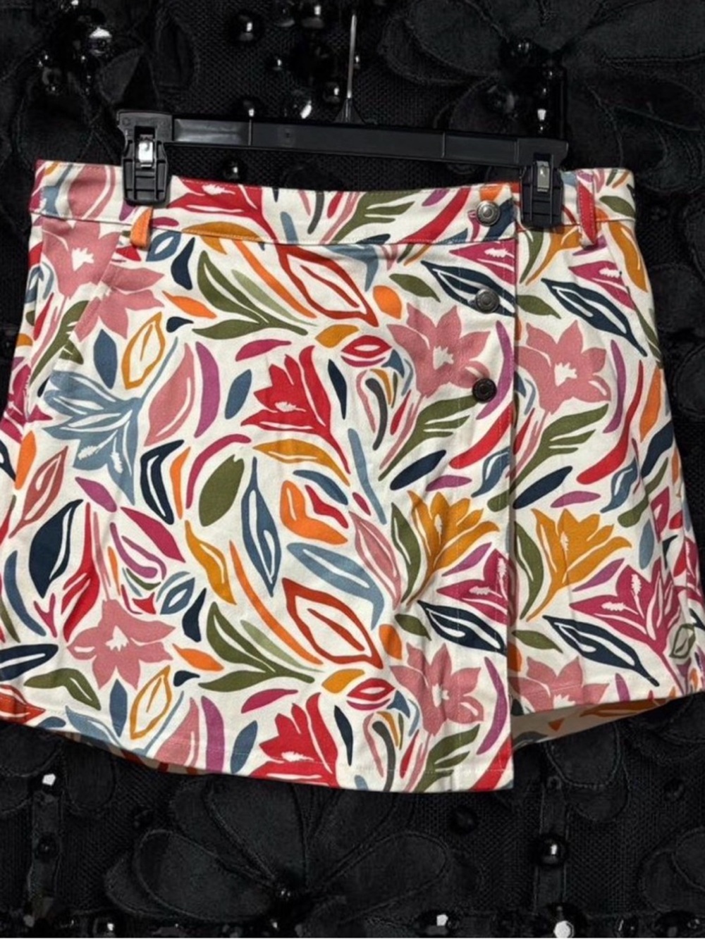 Floral Wrap Shorts in Multi Color - Women